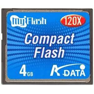  A Data 4 GB 120X CompactFlash (CF) Memory Card 