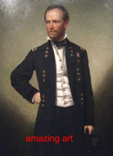 Oil Painting on canvas General William T. Sherman  