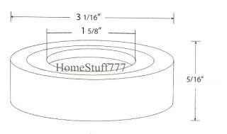 Brushed Nickel Mounting Ring Fits Stone / Glass Vessel  