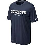Nike Dallas Cowboys Sideline Legend Authentic Font Dri FIT T Shirt 