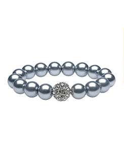   product,entityNameFaux pearl stretch bracelet by Lane Bryant