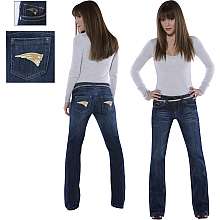 Touch By Alyssa Milano New England Patriots Womens Denim Jeans 