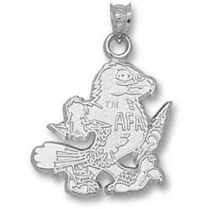 Air Force Falcons Sterling Silver AFA Falcon 3/4 Pendant:  