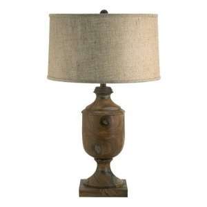  Lamp Works 806 Wood Urn Table Lamp: Home & Kitchen