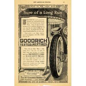  1918 Ad Goodrich Tires Rubber Tread Vehicle Automobile 