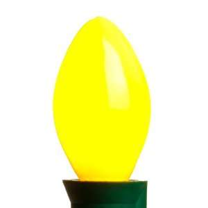  C7 Opaque Bulbs; Yellow; Box of 25