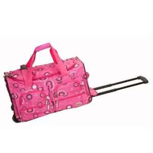  Fox Luggage PRD322 Pink Pearl 22 in. Rolling Duffle Bag 