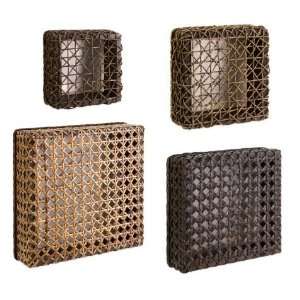  Imax Corporation 67086 4 Addel Woven Wall Cubes   Set of 4 