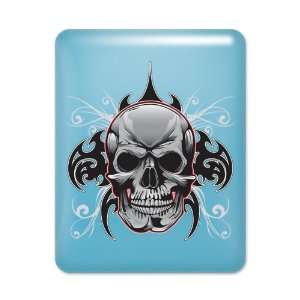  iPad Case Light Blue Tribal Skull 