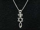 sterling silver menorah star fish messianic pendant necklace grafted 