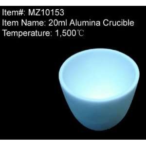   ECOLIFE High Form Alumina Ceramic Cylinder Crucible MAX. 1750 oC 1 pc