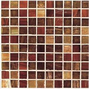   Gold/Bronze Mix Mosaic Rosso/Ramato Ceramic Tile
