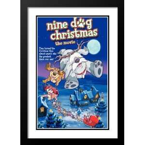 Nine Dog Christmas 32x45 Framed and Double Matted Movie Poster   Style 
