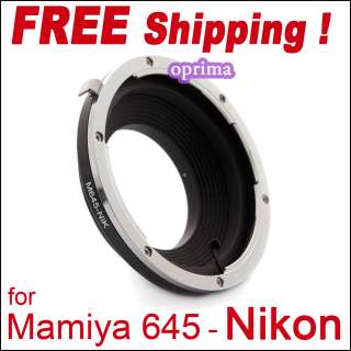 Pro Mamiya M645 lens to Nikon D3s D3 D200 D300s adapter  