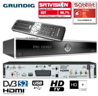 Grundig GR 41010 digitaler SAT Receiver HDTV HD+ Full HD inkl. HD 