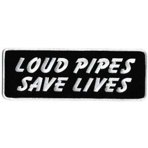    10 in x 3.5 in Rocker Patch   Loud Pipes Save Lives: Electronics