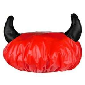  Red Devil with Black Horns Kids Shower Cap: Home & Kitchen