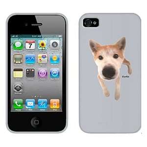 Akita Puppy on Verizon iPhone 4 Case by Coveroo