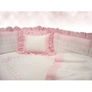  pink bows primavera crib bedding