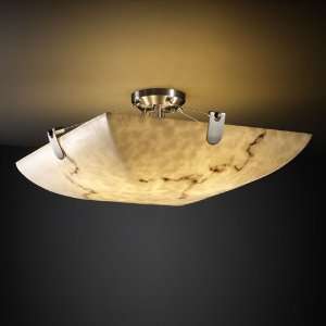  Justice Design Group FAL 9611 18 Inch Semi Flush Bowl with 