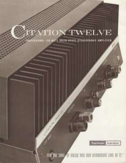 Harman Kardon Citation 12 Amplifier Brochure  