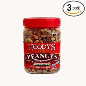 Hoodys Sweet & Salty Peanuts, 36 Ounce Large Pet Jars (Pack of 3)