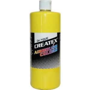 QT (32 oz.) of Createx Opaque Yellow #5204 CREATEX AIRBRUSH COLORS 