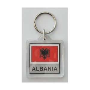 Albania   Country Lucite Key Ring