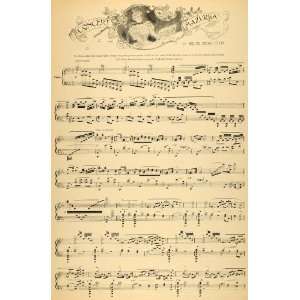  1895 Print Concert Mazurka Bruno Oscar Klein Sheet Music 