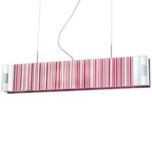   Light Glass Stripes Pendant by Eurofase  R088558 Stripe Color Red