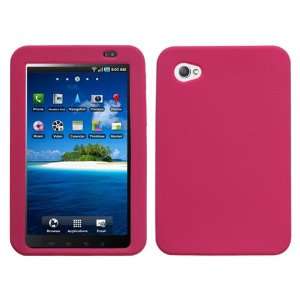 SAMSUNG VERIZON GALAXY TAB P1000 SOLID HOT PINK SILICONE RUBBER TOUCH 