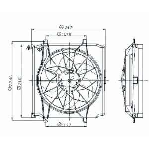   CONDENSOR (S) COOLING FAN ASSEMBLY, 2.4L without TOWING Automotive