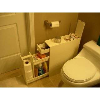 Brighton Bathroom Cabinet (White) (19.75H x 6.25W x 22.75D)