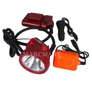 LED Miner Head light illumination 6Ah 5W +Head Charger +12V Car 