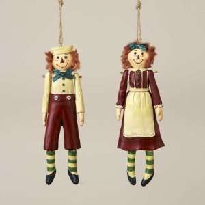  Club Pack of 12 Jointed Country Rag Doll Christmas 