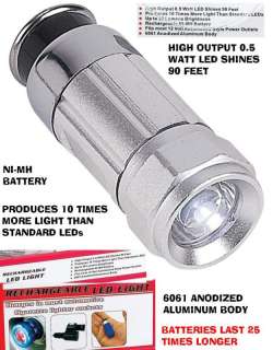   Rechargeable LED Flashlight   10 TIMES MORE LIGHT   SHINES 90 FEET