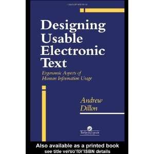  Designing Usable Electronic Text Ergonomic Aspects Of 