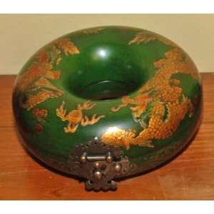   China, Wood (Mu), Asian Decor Donut Bo 