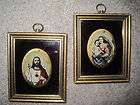 vintage ornate framed pictures jesus mother mary baby jesus religious