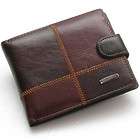 Mens Leather Bifold Wallet Coin Pocket Purse Pouch by Swiss Bags 2 