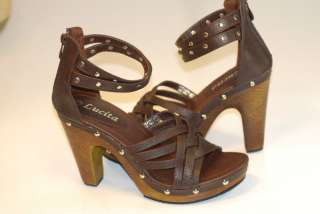 Womens Strappy High Heel Open Toe Platforms Sandals M10  