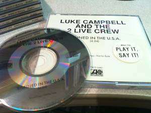 LUKE CAMPBELL 2 LIVE CREW Banned In The USA CD Promo  