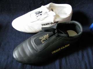 Tiger Claw Leather Martial Arts Shoes New! Black or Wht  