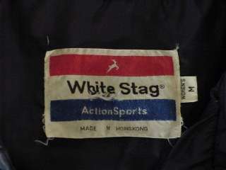 70s navy blue WHITE STAG ski Jacket Med 38 bust  