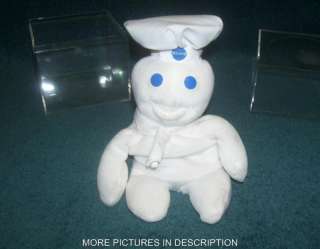 1997 Plush Beanie Pillsbury Doughboy w/display case  
