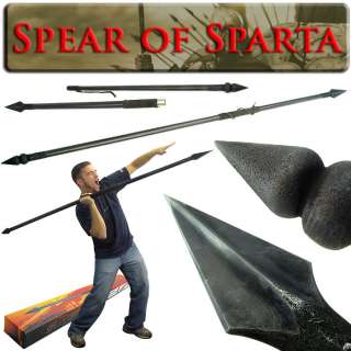 Spartan Warrior Spear   Suede Leather Grip   7 Feet 844296013203 
