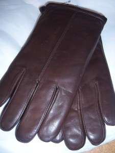 Mens Grandoe Brown Leather gloves,Large  