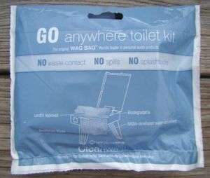 Pett Wag Bags GO anywhere Waste Kits Camp Toilet 25 Pk  