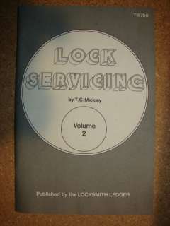 TB756 Lock Servicing Volume 2, locksmith ledger, 1979  
