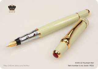 DUKE Fountain Pens Thin Green Glaze Smooth Touch F  Nib  
